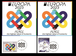 Greenland 2023 - Europa 2023 - Peace Carte Maximum Set - Cartas Máxima