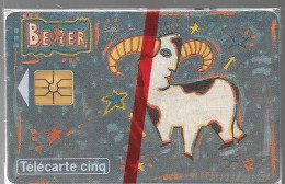 CARTE²°-FR-PRIVEE-Gn 52-GEMA-06/94-HOROSCOPE-BELIER-NSB- TBE-LUXE - 5 Units