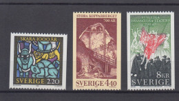 Sweden 1988 - Michel 1492-1494 MNH ** - Unused Stamps