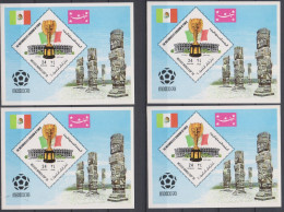 Soccer World Cup 1970 - YEMEN - 4 S/S Imp. MNH - 1970 – Mexique