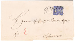 NDP Brief Mit Mi.-Nr.5 Als EF. Crivitz 25.2.1868 An Herrn Schwedtfeger Nach Schwerin, Feinst - Storia Postale