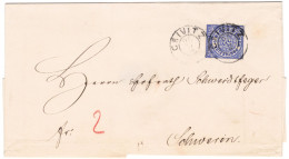 NDP Brief Mit Mi.-Nr.5 Als EF. Crivitz 25.2.1868 An Herrn Schwedtfeger Nach Schwerin, Feinst - Lettres & Documents