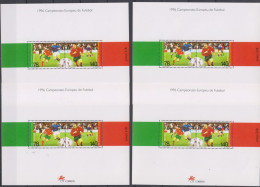 Soccer European Cup 1996 - Football - PORTUGAL - 4 S/S MNH - Europees Kampioenschap (UEFA)