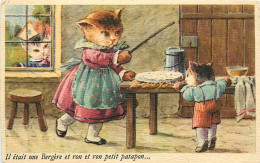 Carte Fantaisie Chats Habillés / * 509 22 - Gekleidete Tiere