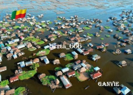 Benin Ganvie Lake Village Aerial View New Postcard - Benin