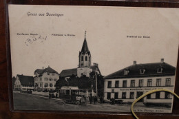AK 1907 Cpa Gruss Aus Gruß Dunningen Litho Gasthaus Zur Krone Kaufmann Mauch - Altri & Non Classificati