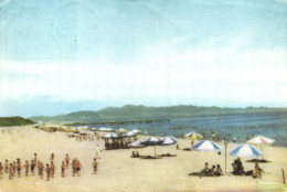 SONGDOWON BEACH, UMBRELLA, CHILDREN, NORTH KOREA, POSTCARD - Corea Del Nord