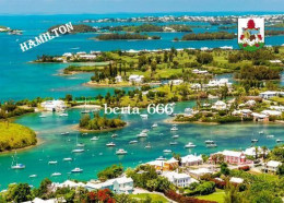 Bermuda Hamilton Aerial View New Postcard - Bermuda