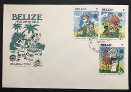 BELIZE, Uncirculated FDC, « DISNEY », « IT'S A SMALL WORLD », 1985 - Comics