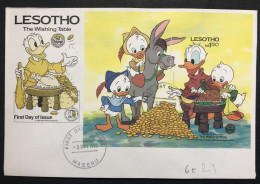 LESOTHO, Uncirculated FDC, « DISNEY », « THE WISHING TABLE », 1985 - Comics