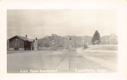 Usa - CRAWFORD (NE) City Park Entrance - REAL PHOTO - Andere & Zonder Classificatie
