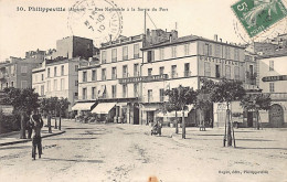 Algérie - SKIKDA Philippeville - Rue Nationale à La Sortie Du Port - Grand Hôtel De France - Ed. Saget 10 - Skikda (Philippeville)