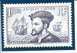 FRANCE CARTE PRETIMBREE INTERNATIONAL  1er TRIMESTRE 2024** JACQUES CARTIER  RESERVEE AUX MEMBRES DU CLUB PHILAPOSTE - Cartes-lettres