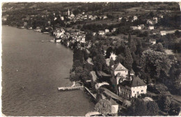 CPSM. 74 LUGRIN TOURRONDE. VUE AERIENNE. CHÂTEAU DE LA DUCHESSE DE VENDÔME. - Lugrin