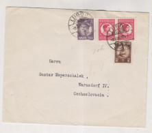 ROMANIA  1934 LUGOJ Cover To Czechoslovakia - Briefe U. Dokumente