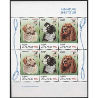 Neuseeland 1982 Gesundheit Hunde Labrador Collie 849/51 C K Postfrisch (C25848) - Blocs-feuillets
