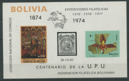 Bolivien 1974 Orchideen, Weltpostverein Block 45 Postfrisch (C22829) - Bolivia