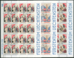 Liechtenstein 1988 Weihnachten Bogensatz 954/56 Gestempelt (C16232) - Blocs & Feuillets