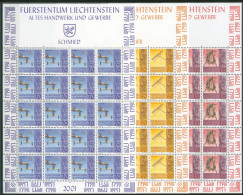 Liechtenstein 2001 Altes Handwerk Bogensatz 1278/80 Postfrisch (C16250) - Blocs & Feuillets