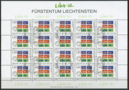 Liechtenstein 2002 Lie. Briefmarken-Ausstellung 1285 Bogen Gestempelt (C16248) - Blocs & Feuillets