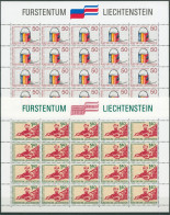 Liechtenstein 1988 Kult. Zusammenarbeit M. Costa Rica 945/46 Bg Postfr. (C16235) - Blocs & Feuillets