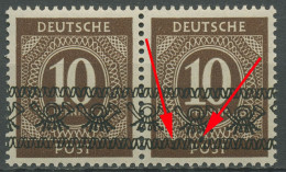 Bizone 1948 Bandaufdruck Aufdruckfehler 54 I AF PI Und Punkt ! Paar Postfrisch - Postfris