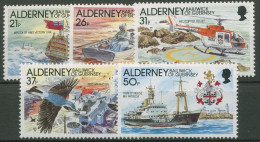 Alderney 1991 Schifffahrt Leuchtfeuer 49/53 Postfrisch - Alderney