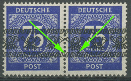 Bizone 1948 Bandaufdruck Aufdruckfehler 67 Ia AF PI Und Punkt ! Paar Postfrisch - Nuovi