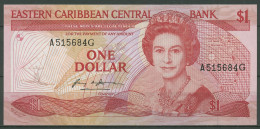 Ostkaribische Staaten 1 Dollar (1985-87) Suffix G, KM 17 G Kassenfrisch (K431) - Oostelijke Caraïben