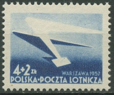 Polen 1957 Briefmarkenausstellung Warschau Flugzeug 1004 Postfrisch - Ongebruikt