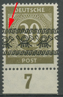 Bizone 1948 Bandaufdruck Mit Aufdruckfehler 63 Ib P UR AF PII Postfrisch - Postfris