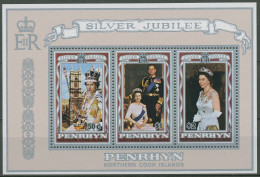 Penrhyn 1977 25 J. Regentschaft Königin Elisabeth II Block 4 Postfrisch (C40132) - Penrhyn