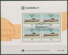 Portugal - Azoren 1987 Europa CEPT Architektur Block 8 Gestempelt (C91299) - Azoren