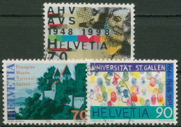 Schweiz 1998 Ereignisse Schloss Prangins Universität 1640/42 Gestempelt - Used Stamps