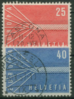 Schweiz 1957 Europa CEPT Sinnbildliches Seil 646/47 Gestempelt - Gebraucht
