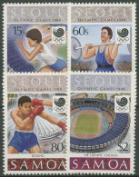 Samoa 1988 Olympische Sommerspiele Seoul 645/48 Postfrisch - Samoa
