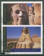 UNO New York 2005 UNESCO Ägypten Bauwerke 986/87 Gestempelt - Usados