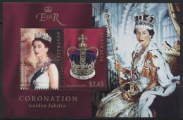 Australien 2003 50 J. Krönung Königin Elisabeth II. Block 48 Postfrisch (C24145) - Hojas Bloque
