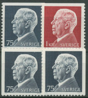 Schweden 1972 König Gustav VI. Adolf 779/80 Postfrisch - Nuovi
