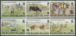 Falkland-Inseln 1989 Kinderzeichnungen Tiere Sport 507/12 Postfrisch - Falkland