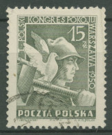 Polen 1950 Friedenskongress Friedenstaube 564 Gestempelt - Used Stamps