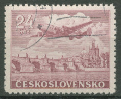 Tschechoslowakei 1946 Flugpostmarke 499 Gestempelt - Gebraucht