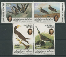 Marshall-Inseln 1985 John J. Audubon Vögel Tölpel Brachvogel 31/34 ZD Postfrisch - Marshalleilanden