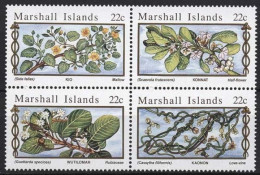 Marshall-Inseln 1985 Heilpflanzen 67/70 ZD Postfrisch - Marshall