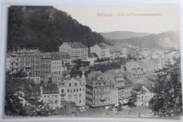 AK Karlsbad Blick Zur Hirschensprungzeile 1908 Gebraucht #PJ484 - Sudeten