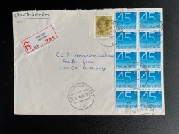 NETHERLANDS 1983 REGISTERED LETTER HUIZEN PHOHISTRAAT TO LEIDERDORP 11-03-1983 NEDERLAND AANGETEKEND - Lettres & Documents