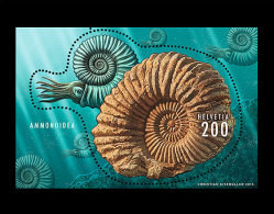 Switzerland 2015 - Ammonite Souvenir Sheet Mnh - Schalentiere