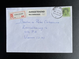 NETHERLANDS 1992 REGISTERED LETTER KUDELSTAART TO VIANEN 30-01-1992 NEDERLAND AANGETEKEND - Covers & Documents