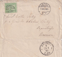 Brieflein  Liestal - Bremen       1880 - Lettres & Documents