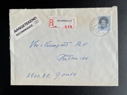 NETHERLANDS 1988 REGISTERED LETTER MAASBRACHT TO GOUDA 25-04-1988 NEDERLAND AANGETEKEND - Covers & Documents